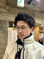 スパイキーショートピンパーマ