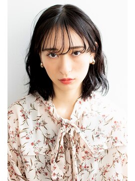 アボヘアー(Abo hair) 20代30代40代シースルーバング 無造作ミディアム