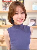 ナチュラルボブ×大人ショートボブ×前髪あり 20代30代40代50代