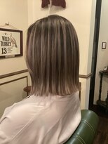 オーリー 上里本庄店(OLLIE) バレイヤージュ×プツッとボブ