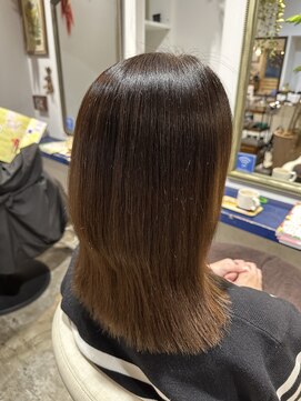 ナルヘアー 越谷(Nalu hair) 髪質改善/酸性ストレート/縮毛矯正/before→after
