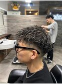 ツイスパ×ホワイトメッシュ