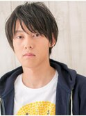 無造作ミディアム束感ショートのセミウェットスタイル仙台愛子