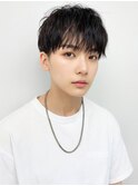 10代20代王道メンズショート☆無造作ツイストパーマアッシュ