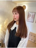 ◎韓国ヘアー顔周りレイヤーおくれ毛ミディアム前髪名古屋/名駅