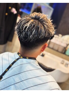 宮崎理容院 ツイストパーマ×メッシュ