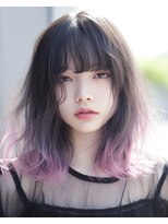 トワ 仙台店(toi)&nbsp;【韓国・レイヤー】エンドカラーラベンダーミルクティー