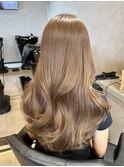 ブリーチなし明るめベージュ