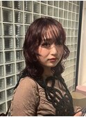 美髪ミニウルフデジタルパーマショートカットミディアムミニボブ