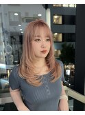 【藤岡】巻くとくびれ感が出るミディアムレイヤー