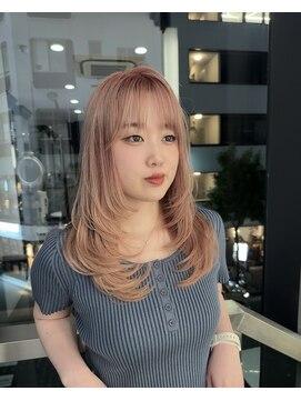 エアー 銀座タワー(AIR) 【藤岡】巻くとくびれ感が出るミディアムレイヤー