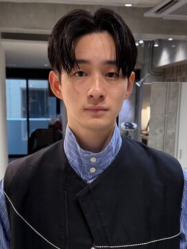 ファルベ(Farbe) フェザーパーマ/サーフカール/刈り上げセンターパート/波巻き