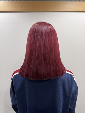 アン(Hair make un) カーディナルレッド