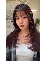 ラ ポルト ドゥ サワ(La Porte de SAWA)&nbsp;長野市美容室/大人美人レイヤーカット◎ボルドーカラー透明感