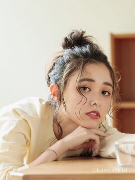 KAINO イオンモール堺北花田店【カイノ】【4月24日NEW OPEN(予定)】 【KAINO】お団子アレンジ+顔まわりを下ろしリラックススタイル♪
