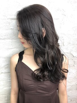 プライズ アイリス 池袋東口店(prize Iris) ダークグレージュ池袋韓国ヘアフェザーバングオルチャンヘア