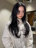 ニュートン(NEWTON)&nbsp;レイヤーカット　ハッシュカット　顔周り　韓国　髪質改善　立川