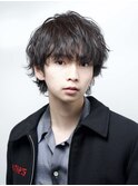 韓国風マッシュ/フリックパーマ/ツーブロックショート