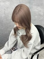 エル ヘアサロン なんば店(eL)&nbsp;透明感抜群ミルクティーベージュ