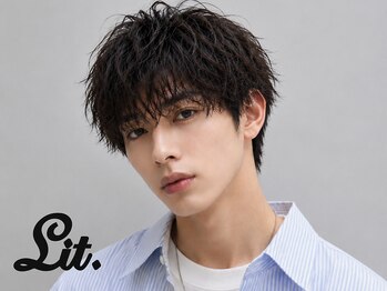 リットバイフィフス 甲南店(Lit. by fifth)の写真/センターパート×スパイラルパーマのデザインで、第一印象を爽やかに◎[甲南/men's/メンズパーマ/ツイスパ]
