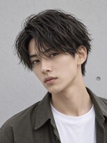 ハレ メンズサロン たまプラーザ(Hale)&nbsp;Haleメンズリバースセンターパートニュアンスパーマたまプラーザ