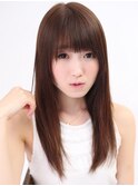 重めバングで甘さをプラス！！シャギーストレートロング　巣鴨店