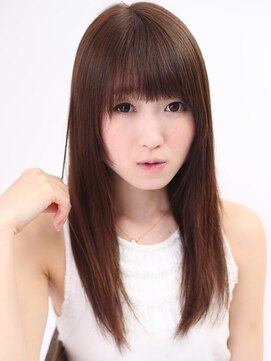 と和×美髪クリニック 巣鴨店 重めバングで甘さをプラス！！シャギーストレートロング　巣鴨店