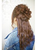 ハーフアップ（ヘアセット）