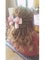 エクステンション クーチャー(Extention Cu'cha) 結婚式およばれ(^O^)ルーズハーフアップ♪