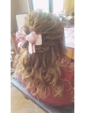 エクステンション クーチャー(Extention Cu'cha) 結婚式およばれ(^O^)ルーズハーフアップ♪