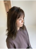 シースルーバング×ダメージ除去ツヤ髪カラー☆