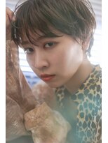 テトヘアー(teto hair) マッシュショート、アッシュブラウン、シースルーバング