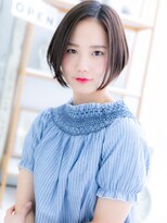 モッズヘア 越谷(mod's hair)&nbsp;■キリっと透明感☆前下がり黒髪ショート107★越谷20代30代40代