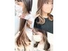 イヤリングカラーorインナーカラー　ケアブリーチ込み￥12000 #ダブルカラー