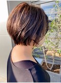 白髪ぼかし×コントラストハイライト