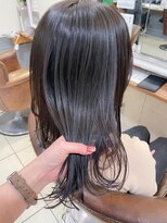 ネオリーブアイム 横浜西口店(Neolive aim)&nbsp;艶オリーブグレー ミディアムヘア【横浜】w
