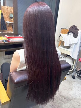 オンスター(ONSTAR) 20代30代40代ピンクブラウン髪質改善カラー艶感ストレート