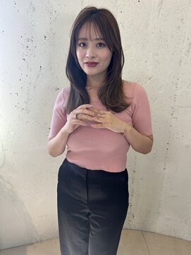 フォルテ 城北店 前髪ヘアカタログ　くびれロングヘア