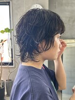 テトヘアー(teto hair)&nbsp;ウルフ　ショートウルフ　ウルフパーマ　黒髪ショート