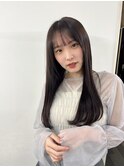 サラ艶ロングヘア/髪質改善/バング