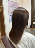 ミディアム/白髪染め/ナチュラルブラウン/髪質改善/30代/40代/50