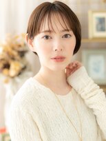 カバーヘア イヴ 戸頭店(COVER HAIR EVE)&nbsp;シールスルーバング前下がりミニボブショートa戸頭20代30代40代