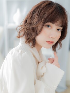 モッズヘア 越谷(mod's hair) レイヤーボブパーマ前下がりウルフミディアムa越谷20代30代40代!