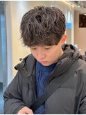マッシュ×シャドウパーマ