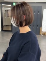 ジル ブラン 福岡(JIL BLAN) ハイライトレイヤーカットショートボブイルミナカラー天神大名