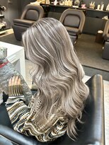 ブレンド 渋谷(BLend)&nbsp;前髪ハイライトカラー似合わせカットウェーブミディアム