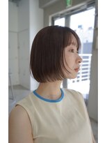 前上がりボブ 似合わせカット顔周り顔まわり髪質改善