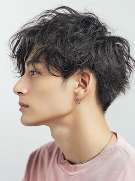 グランリンク(Grand Link) ツイストパーマショートマッシュアッシュブラック