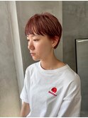 ベリーショート　ピクシーショート　オレンジベージュ