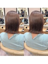 ロンドプロフィール 浦和(Lond profil)&nbsp;Lond.海気　切りっぱなしボブ　外ハネ